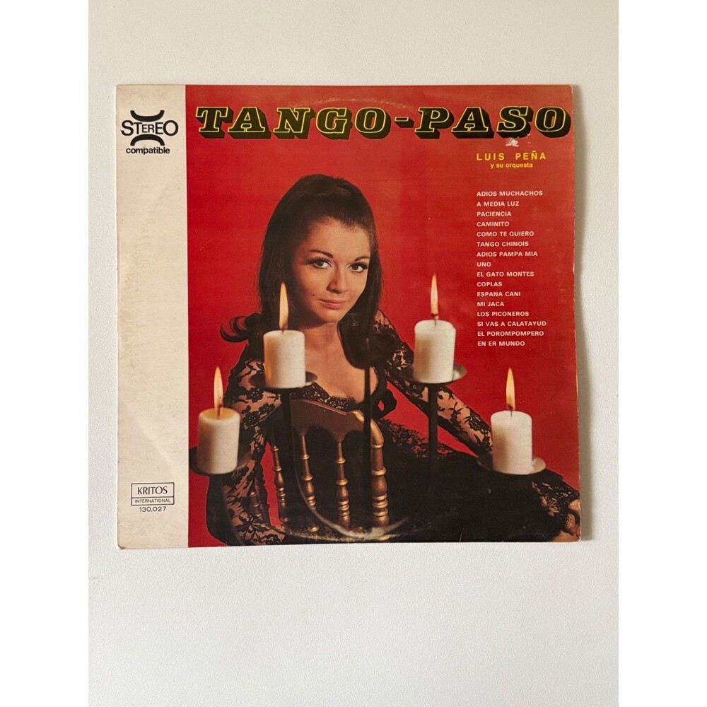 Luis Pena Y Su Orquesta Tango Paso Kritos Records 130.027 Import Holland VG+
